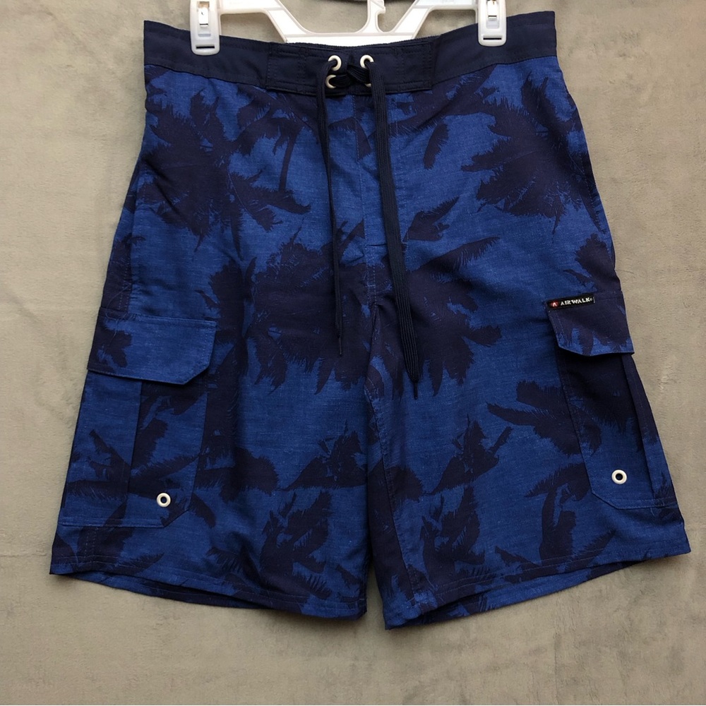 Airwalk Men’s Stretch Swim Trunks Board Shorts Marina Royal Small